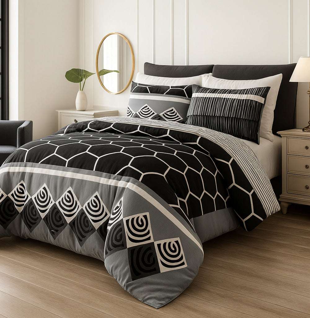 Pure Cotton 7pc Comforter Set S-53 Quilts & Comforters
