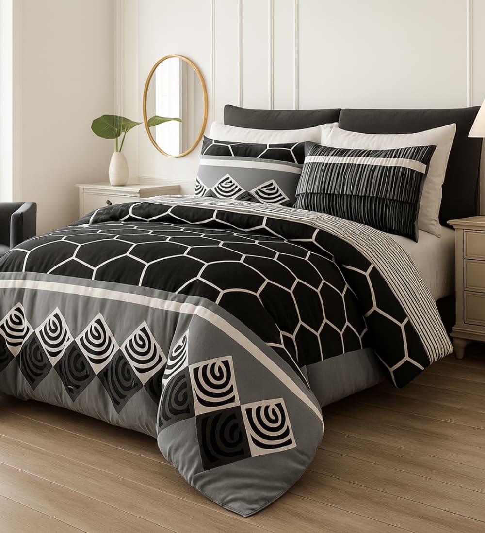 Pure Cotton 7pc Comforter Set S-53 Quilts & Comforters