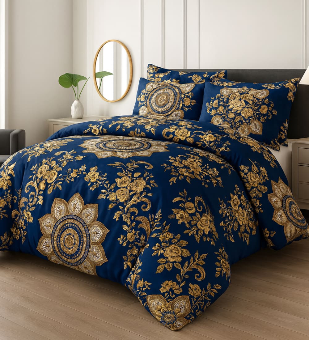 Pure Cotton 7pc Comforter Set S-54 Quilts & Comforters