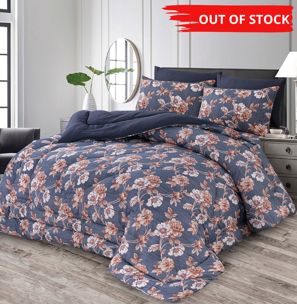 Pure Cotton Winter Vicky Razai Set 6 Pcs Wr-2466 (Heavy Polyester Filling) Quilts & Comforters