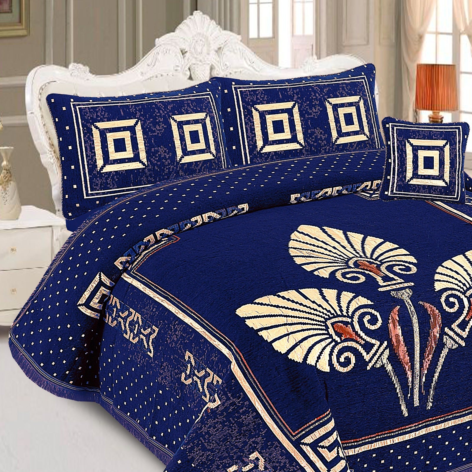 Pcs Velvet jecard Bedsheet Set MS-44