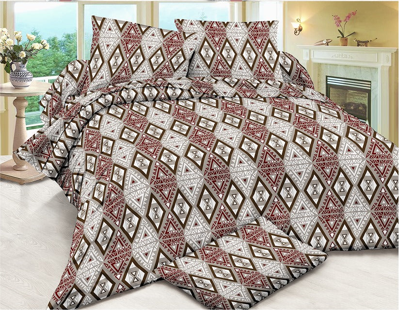 Pure Cotton 3pc Bedsheet Set  WF-86
