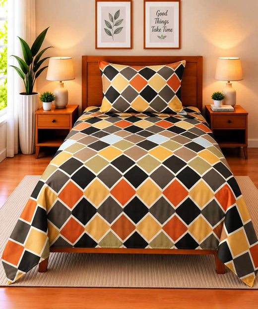 Single Bedsheet Pure Cotton D-784