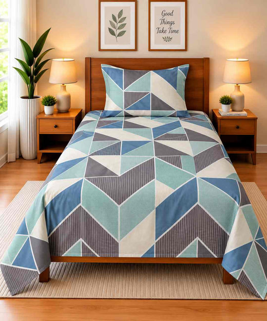 Single Bedsheet Pure Cotton D-764