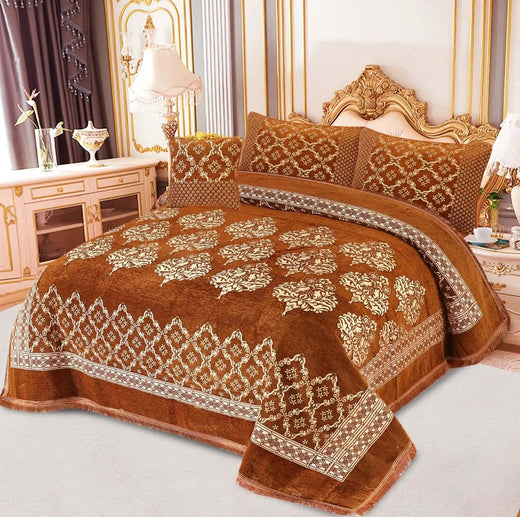 4pcs Velvet jecard Bedsheet Set MS-50
