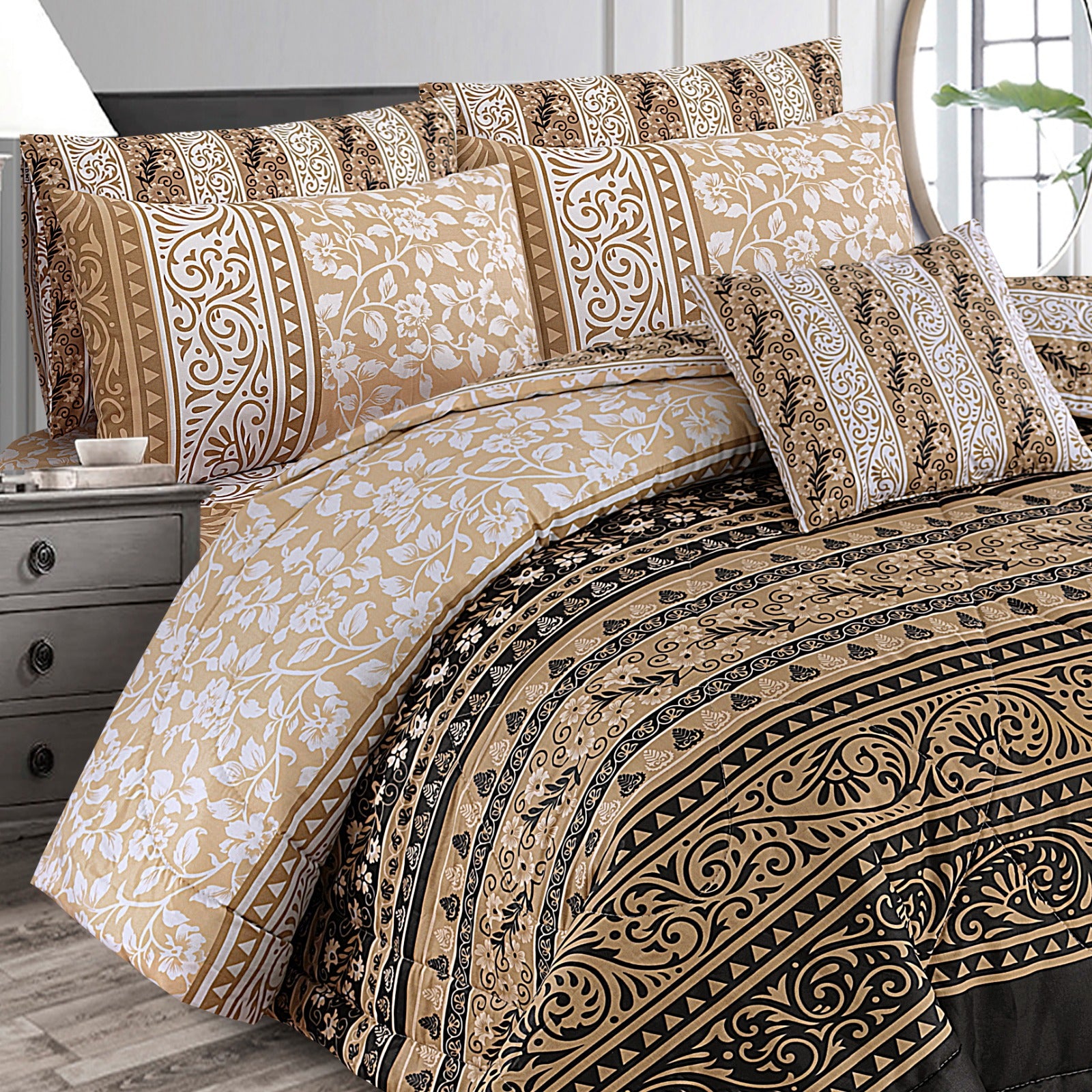 7 Pcs  Comforter Set Mh-784