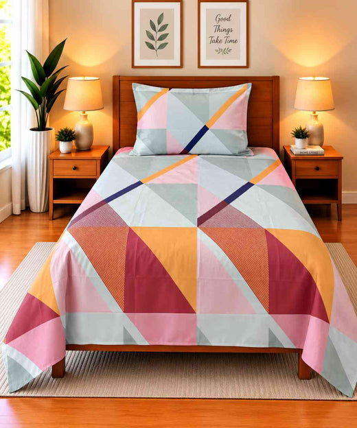 Single Bedsheet Pure Cotton D-787