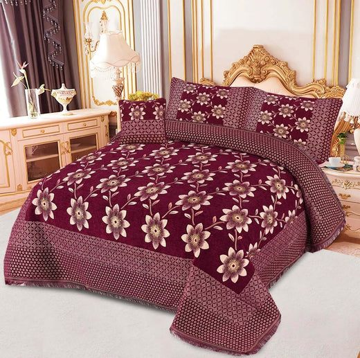 4pcs Velvet jecard Bedsheet Set MS-55