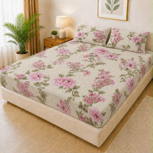 Qulited  Water Proof Mattress Protector with Pillow Cover Q04