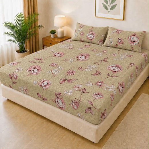 Qulited  Water Proof Mattress Protector with Pillow Cover Q07