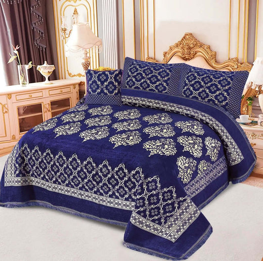 4pcs Velvet jecard Bedsheet Set MS-51