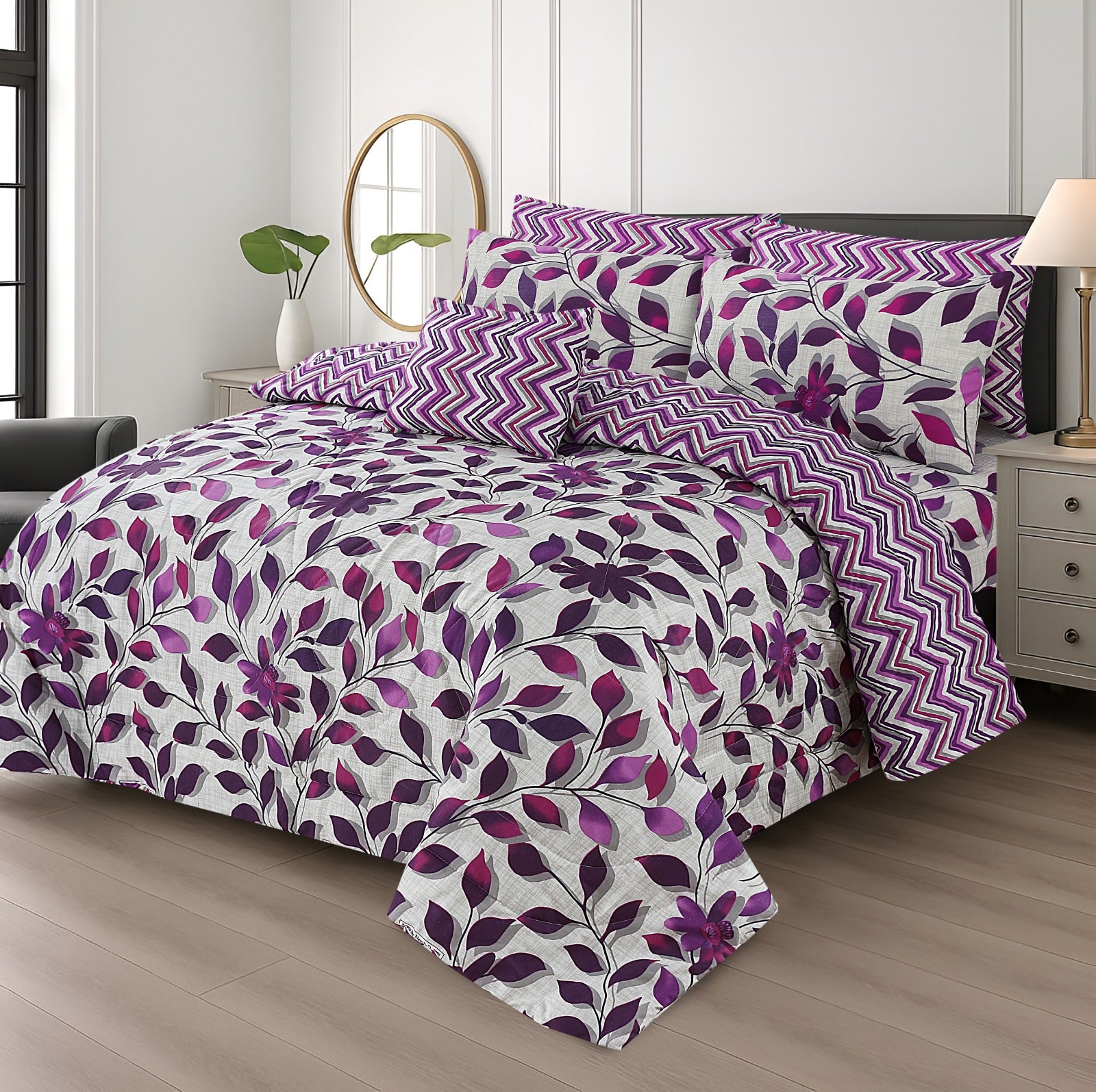 Cotton 7pc Comforter Set S-67