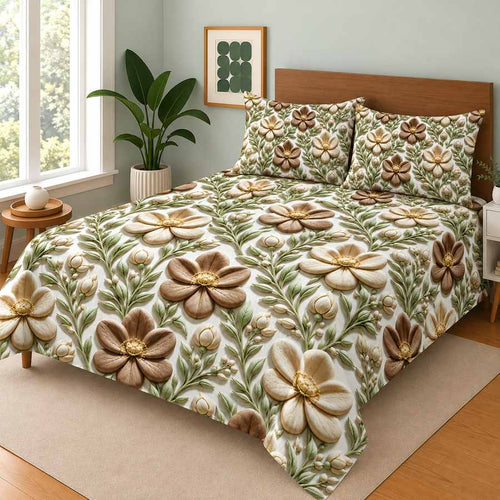 3D Digital Printed Cotton Bedsheets WF-575