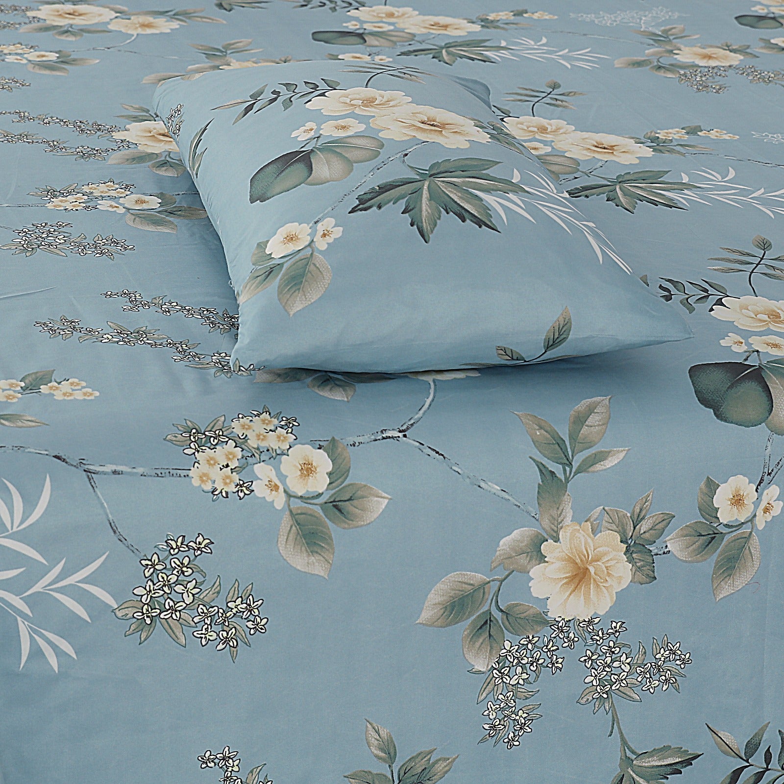 Pure Cotton 3pc Bedsheet Set WF-28 Bed Sheets