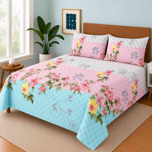 Pure Cotton 3-Piece Bedding Set WF-586