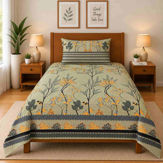 Single Bedsheet Pure Cotton D-752