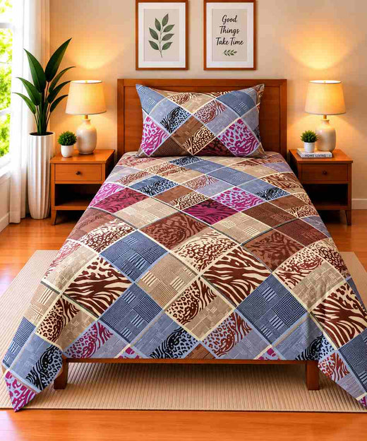 Single Bedsheet Pure Cotton D-776