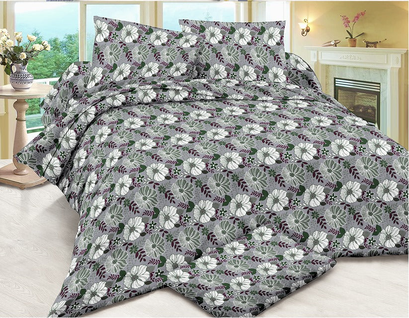 Pure Cotton 3pc Bedsheet Set  WF-95