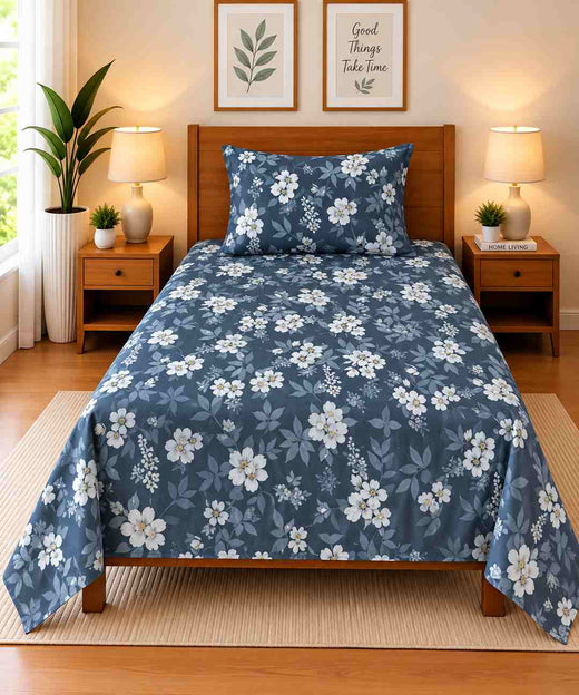 Single Bedsheet Pure Cotton D-775