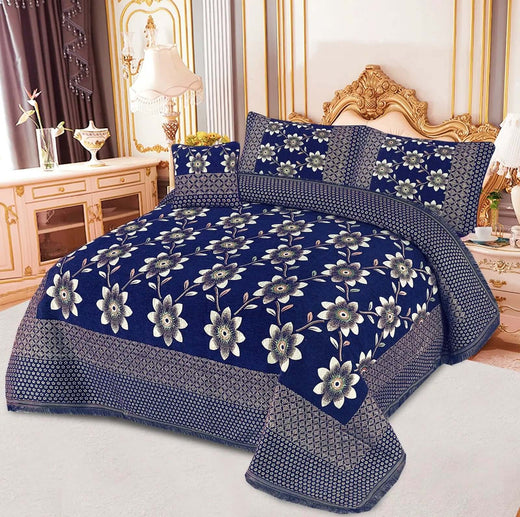 4pcs Velvet jecard Bedsheet Set MS-54