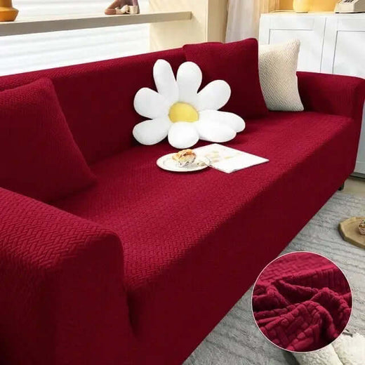 Jecquard Mesh Quilted Sofa Cover ( Mehron).