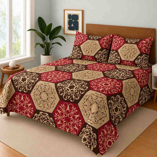 Pure Cotton 3-Piece Bedding Set WF-584