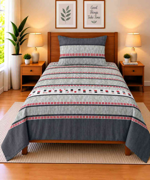 Single Bedsheet Pure Cotton D-761