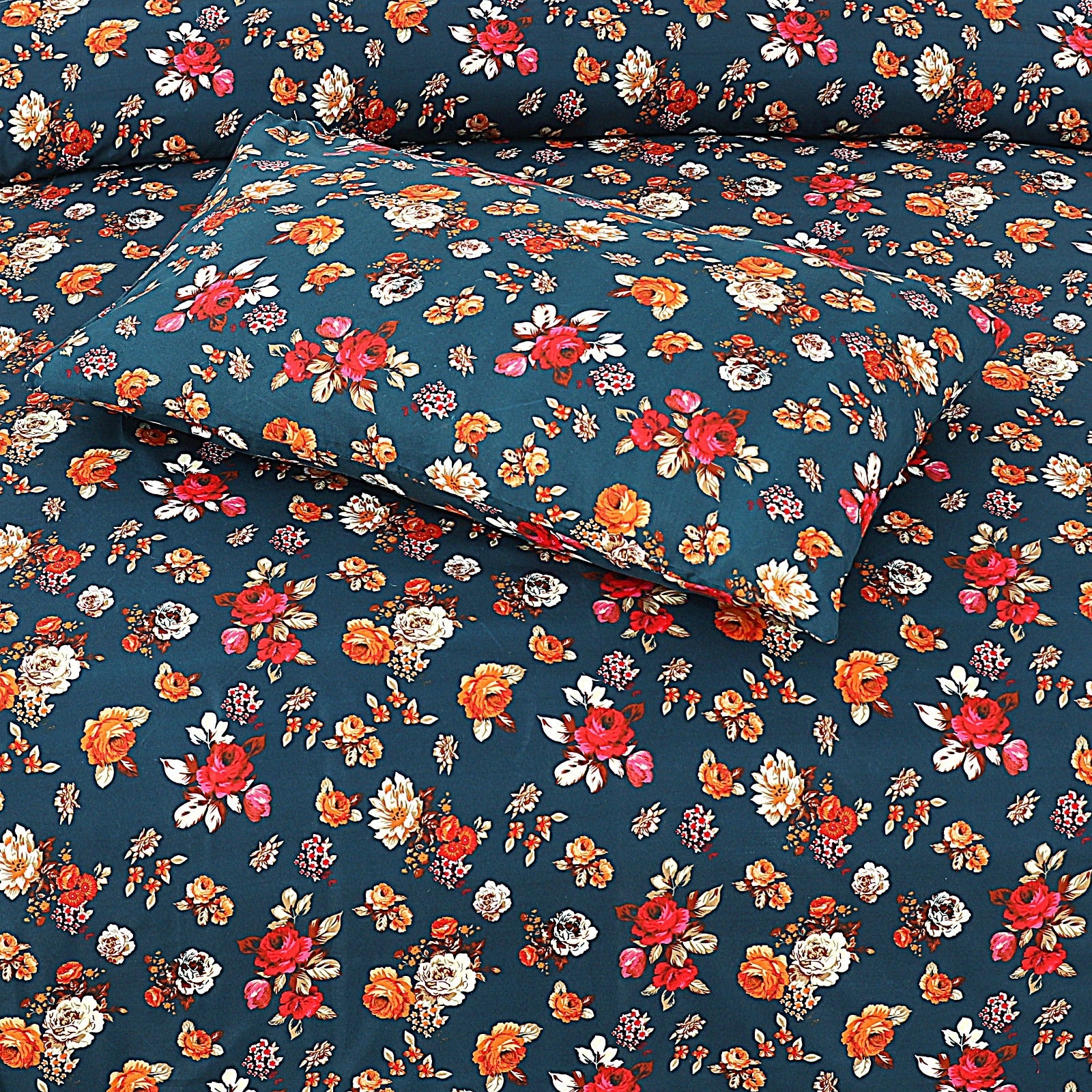Pure Cotton 3pc Bedsheet Set WF-57 Bed Sheets
