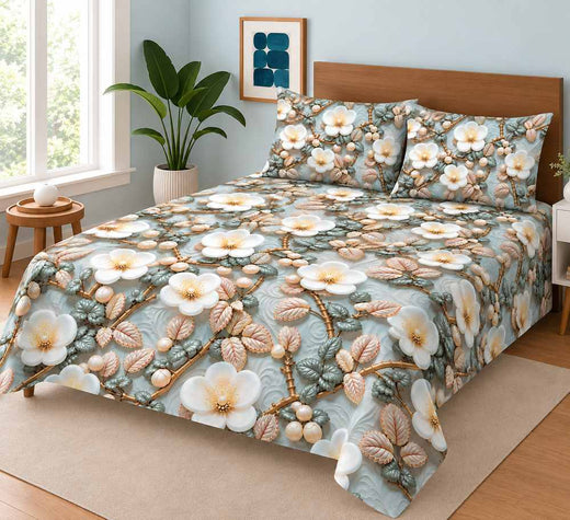 3D Digital Printed Cotton Bedsheets WF-579