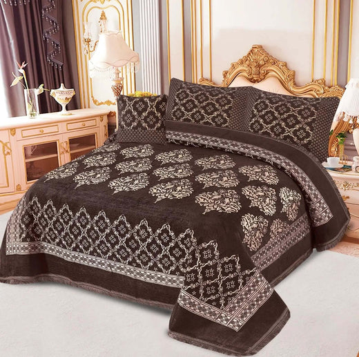 4pcs Velvet jecard Bedsheet Set MS-46