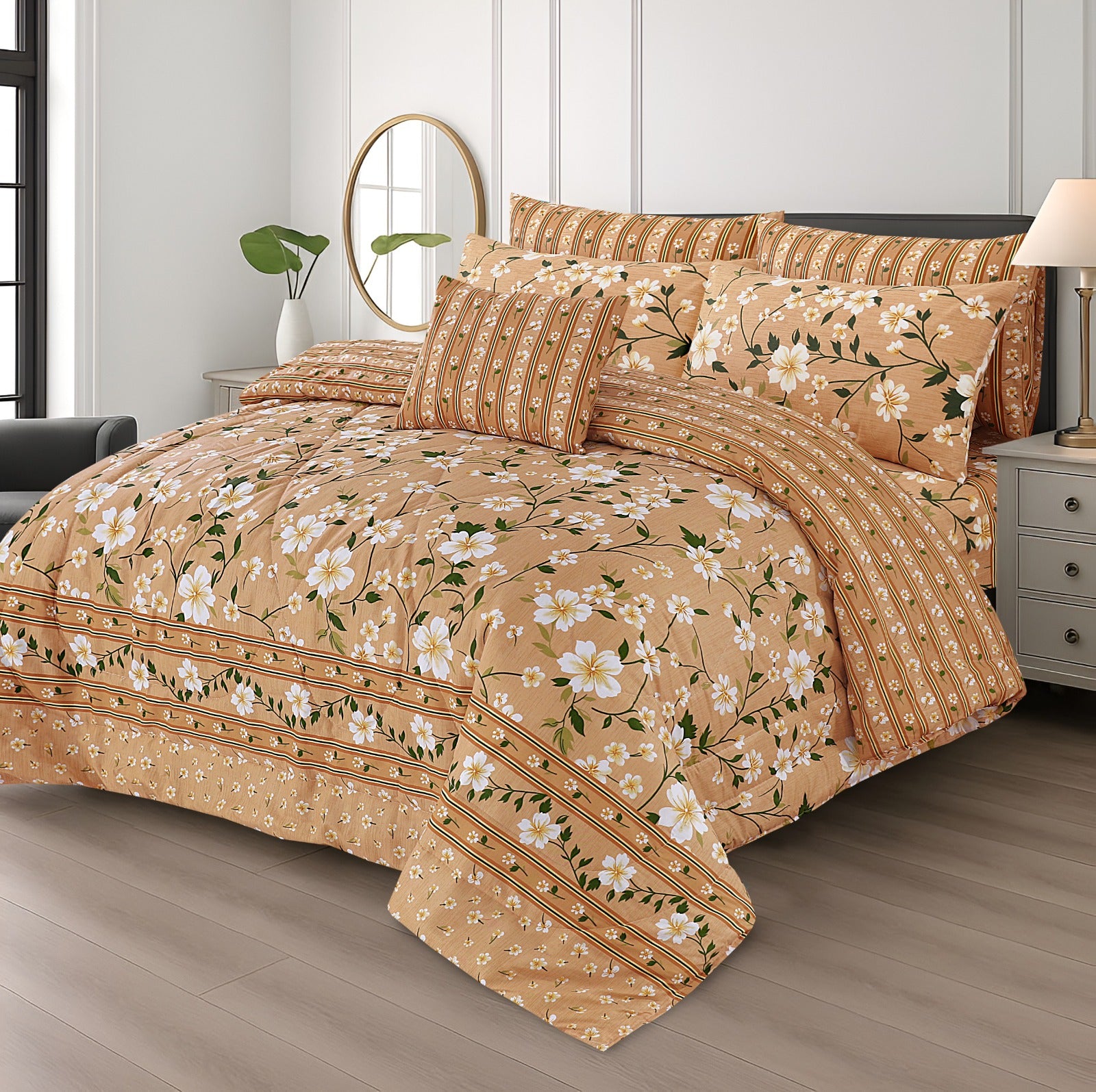 Cotton 7pc Comforter Set S-63