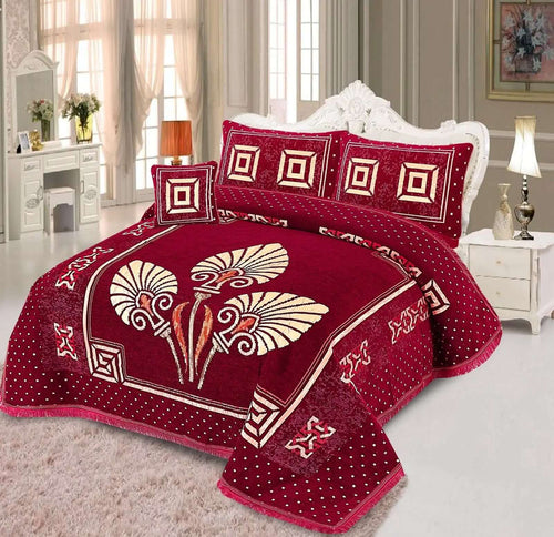 4pcs Velvet jecard Bedsheet Set MS-45