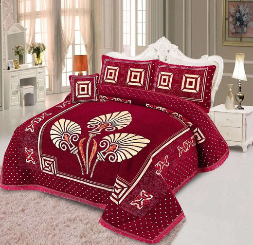 4pcs Velvet jecard Bedsheet Set MS-45