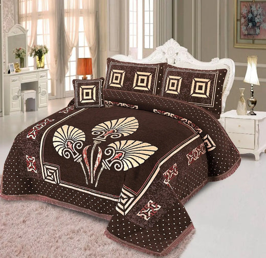 Pcs Velvet jecard Bedsheet Set MS-42