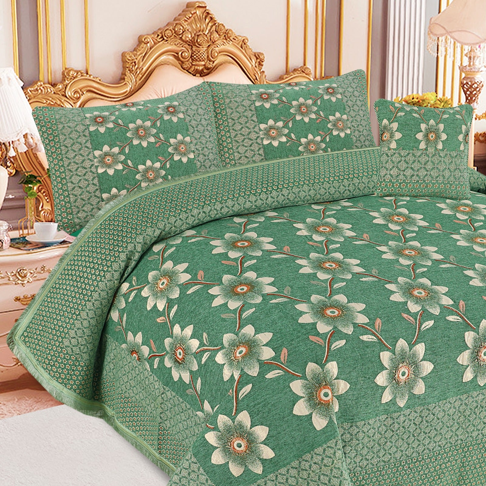 4pcs Velvet jecard Bedsheet Set MS-52