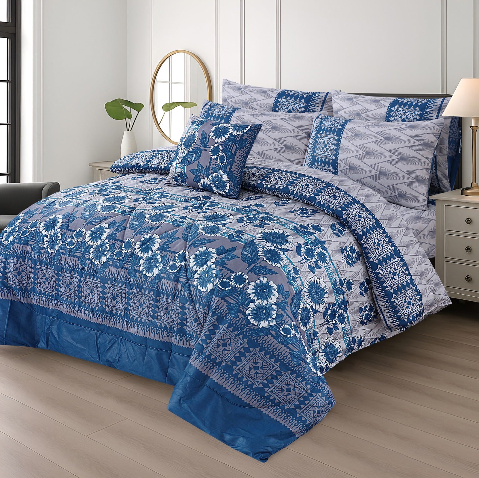 Cotton 7pc Comforter Set S-60