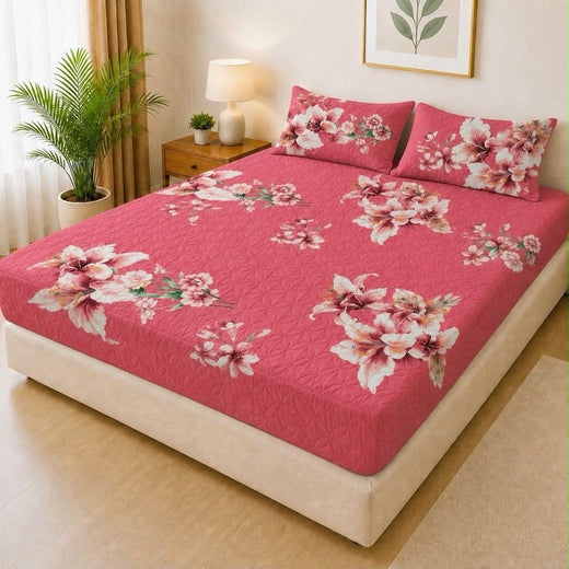 Qulited  Water Proof Mattress Protector with Pillow Cover Q06