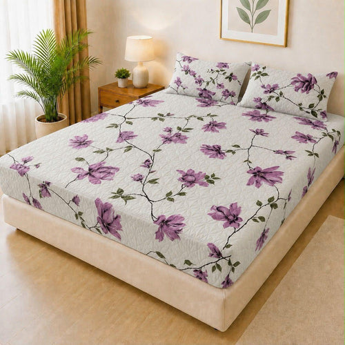 Qulited  Water Proof Mattress Protector with Pillow Cover Q10