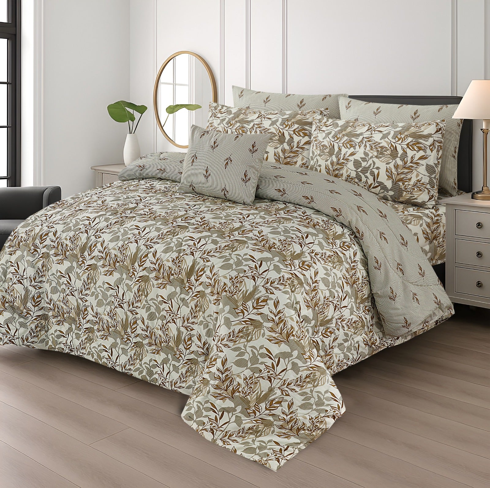Cotton 7pc Comforter Set S-66