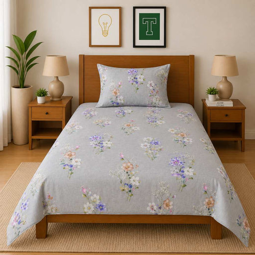 Single Bedsheet Pure Cotton D-711