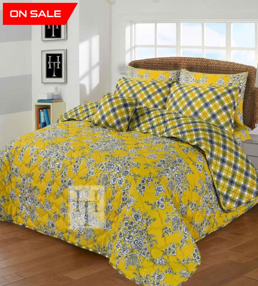 Sunflower Comforter Set 7 Pcs D-808 Quilts & Comforters