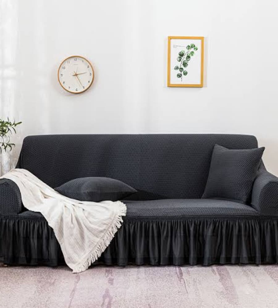 Turkish Style Sofa Cover Black
