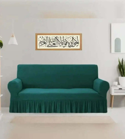Turkish Style  Sofa Cover Dark Green