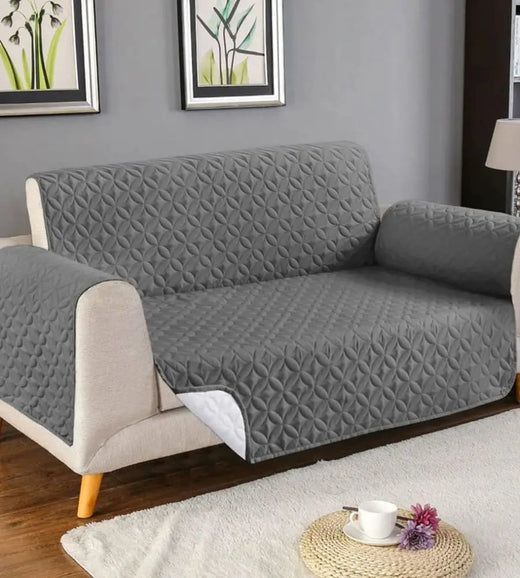 Ultrasonic Cotton Quilted Sofa Cover﹙ Grey﹚