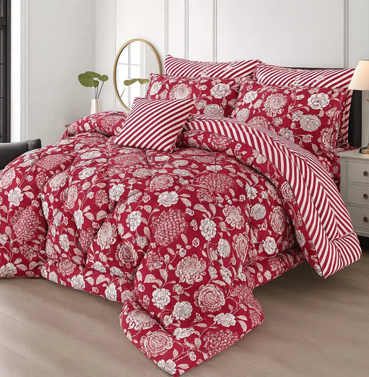 Winter Quilt/Razai Set WR-2528 (Heavy polyester Filling)