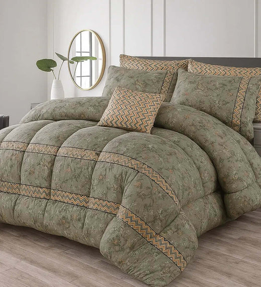 7 Pcs  Comforter Set Mh-853