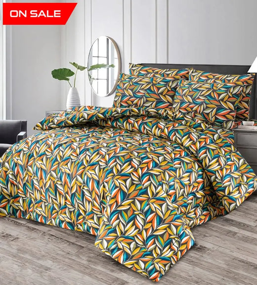 Winter Quilt/Razai Set  WR-2445 Pure cotton (Heavy polyester Filling)