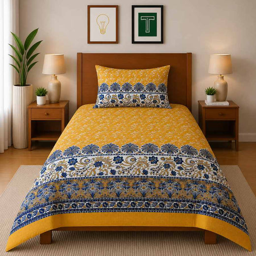 Single Bedsheet Pure Cotton D-734